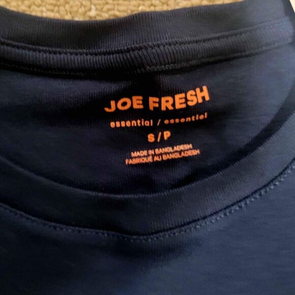 Ladies' New "Joe Fresh" Navy Blue long-sleeve shirt & leggings (Size Small) *NEW - Picture 6 of 7